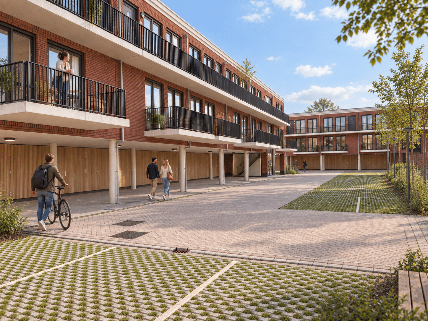Sfeerimpressie binnengebied Roosevelt Terneuzen