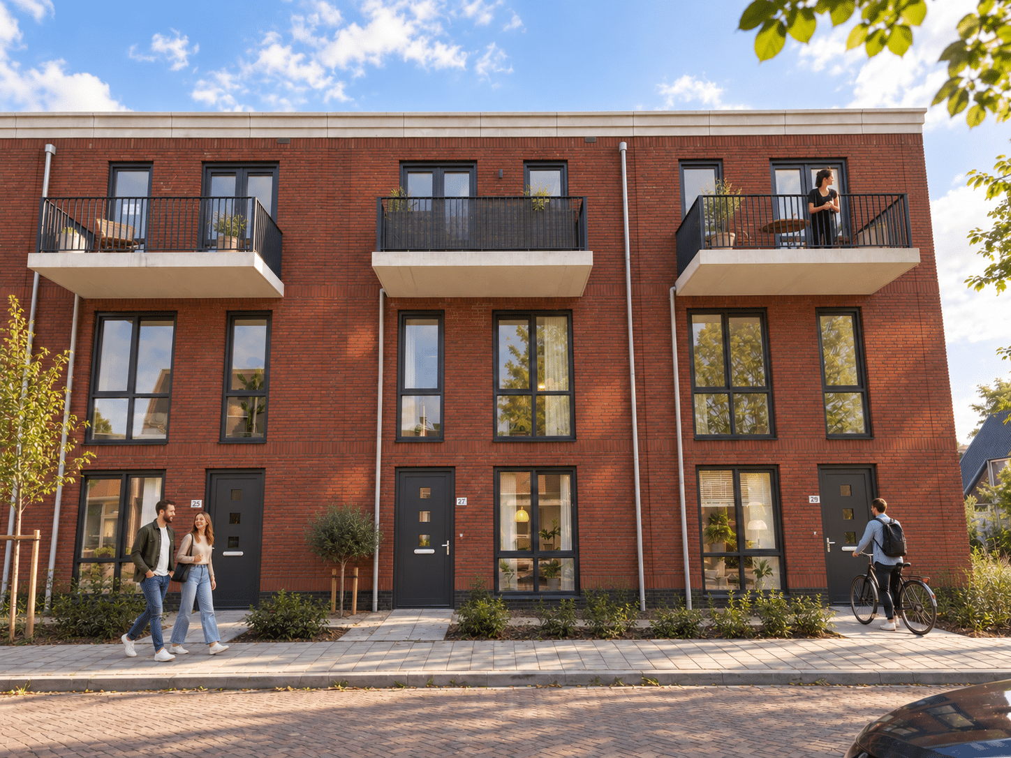 Sfeerimpressie woningen met eigen voordeur Roosevelt Terneuzen